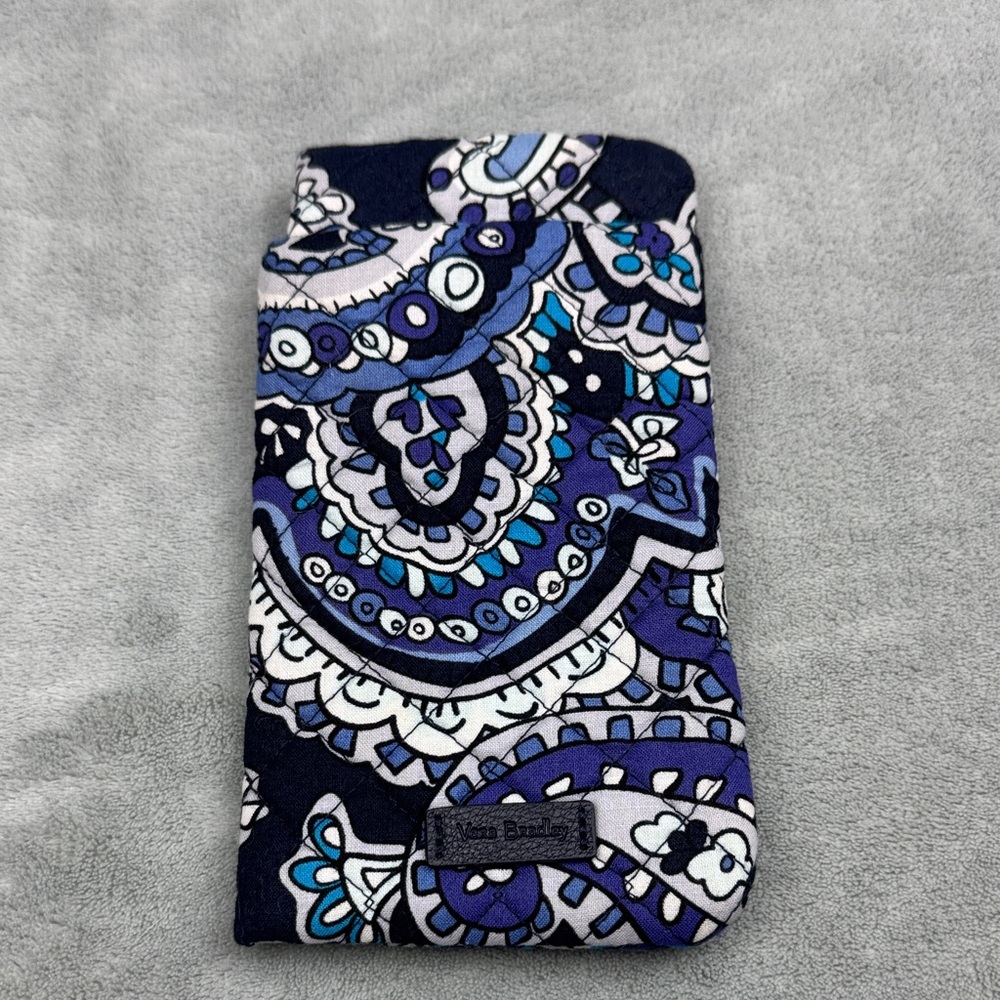 Vera Bradley Deep Night Paisley Glasses Case